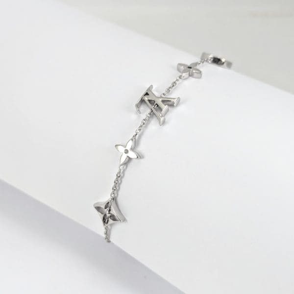 Bracelet Louis Vuitton Idylle Blossom or blanc